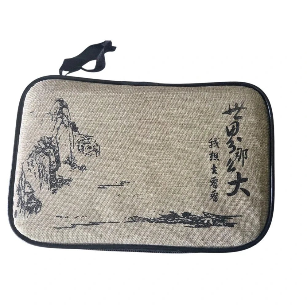 Portable Tea‎ Set Ceramic Kung Fu Tea Cup Teapot Set For Travel & Home Dragon